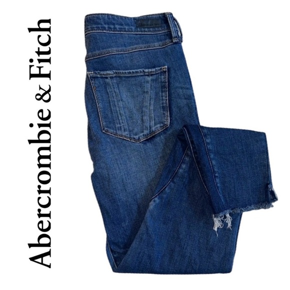 ABERCROMBIE & FITCH Signature Collection Jeans Distressed High-low Raw Hem W 29 - Picture 1 of 16